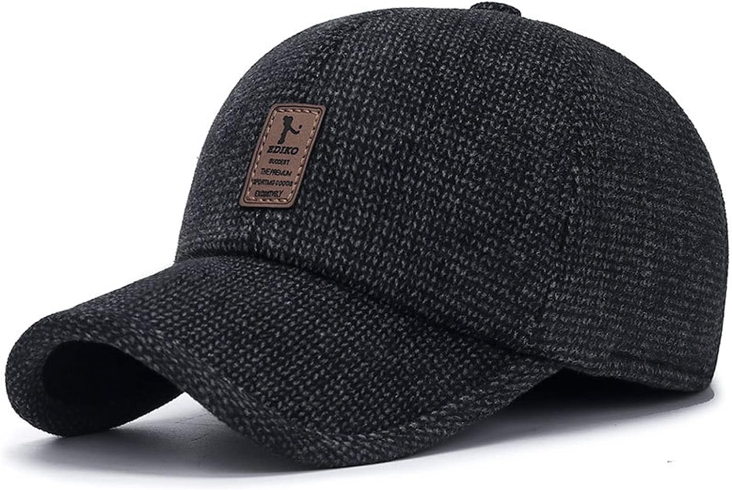Winter for Men Outdoor Hat, Adjustable Warm Sport Golf Baseball Cap Hats Dad Caps Earflaps Thicken 55-60CM - Image 2